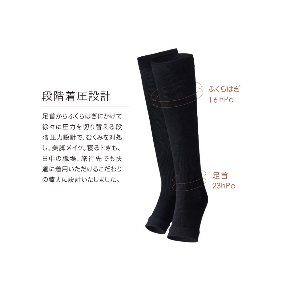 【実質26%0FF｜受注販売】ウエストサポーター+ふくらはぎソックス（おやすみ手袋付き）